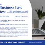 2021 Business Law Updates Invitation 